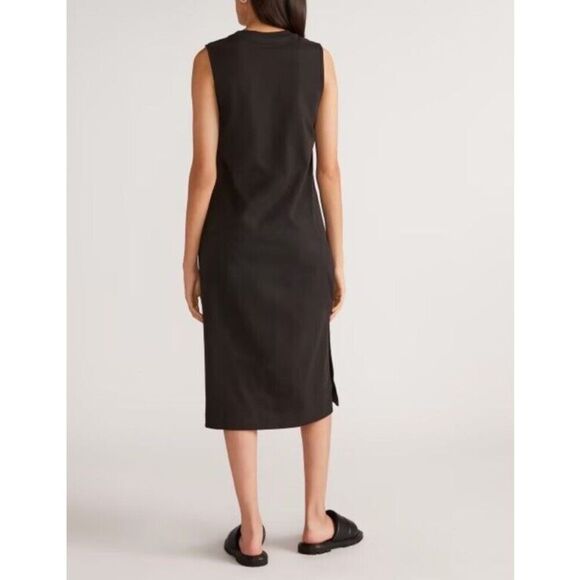 Everlane Long Weekend Tank T Shirt Dress Size L Black NWOT - Picture 2 of 13